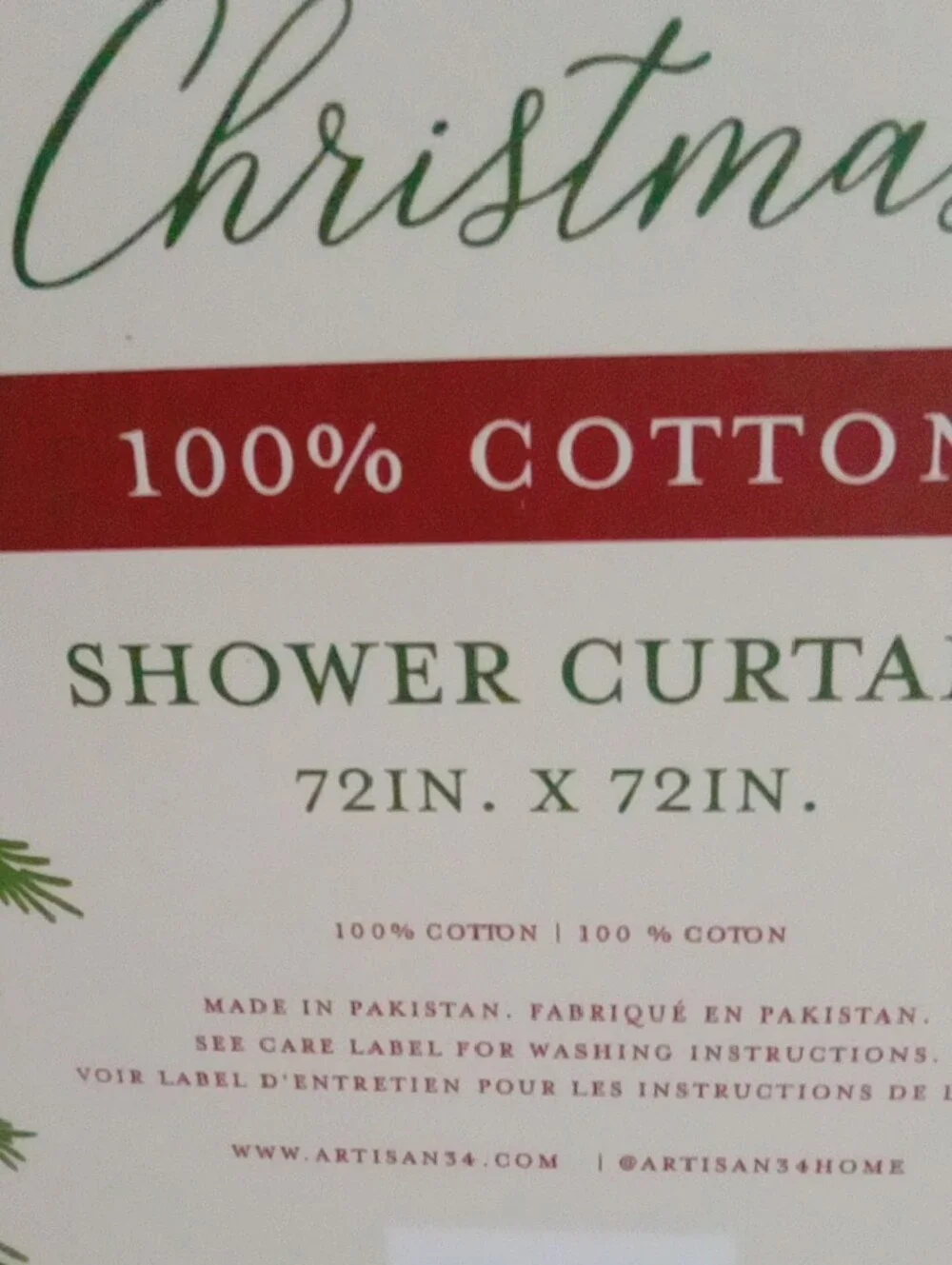 Pink Gingerbread & Candy Cane Shower Curtain
